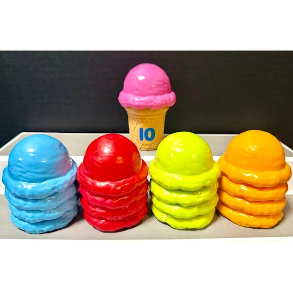 Counting Cones numbers colors stacking math replacement by popular playthings - Picture 1 of 3